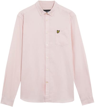 Lyle & Scott Oxford Regular Fit Overhemd Met Lange Mouwen Roze L Man