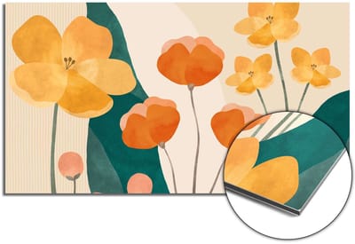 KitchenArt - Sunny Field Spatscherm - 60x30 cm - Spatscherm Achterwand Keuken - Spatwand Keuken