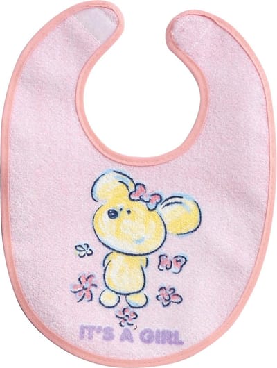 Interbaby Slabbetje Junior 20 X 30 Cm Katoen Roze