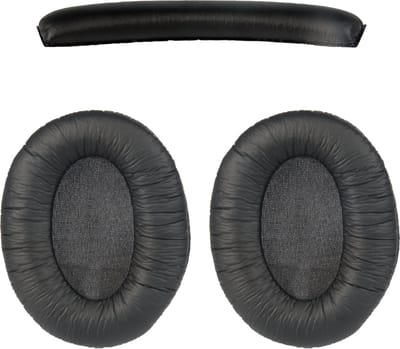 Somstyle Oorkussens Met Hoofdband Set Geschikt Voor Sennheiser HD202, HD202S, HD212, HD437, HD447, HD457, HD497 - Zacht Schuim - Kunstleer - Zwart
