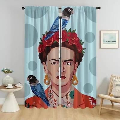 Home Interieur Gordijnen 2 Stuks Fridas Moderne Woonkamer Gordijnen voor Camera Tule voor Slaapkamer Raam Gordijn Schaduwen Partitie W50xH70cmx2pcs-CL