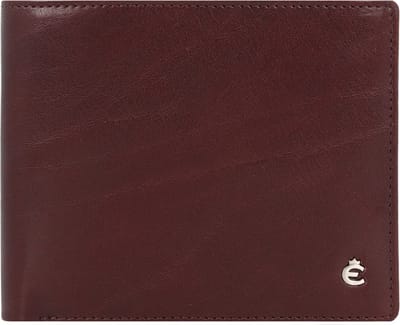 Esquire Toscana Portemonnee RFID-bescherming Leer 12 cm - Jongens - Horizontaal - coffee