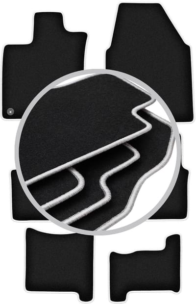 CARLUX-SILVER automatten voor: Nisan Qashqai +2 crossover (2008-2013)
