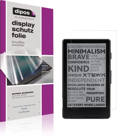 dipos – 2x Beschermfolie geschikt voor Xteink X4 eReader | Krasbestendige & heldere Screenprotector Ultra-Thin
