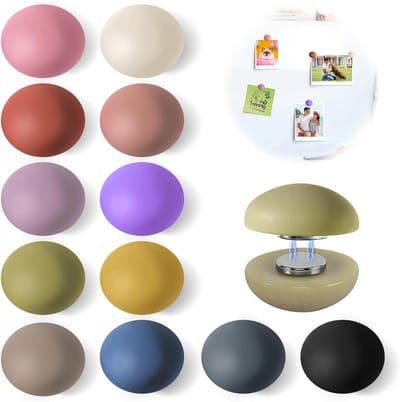 Set van 24 Kleurige Magneten voor Magnetische Borden, Koelkast en Whiteboards - Schattige Mini Magneten in 12 Kleuren