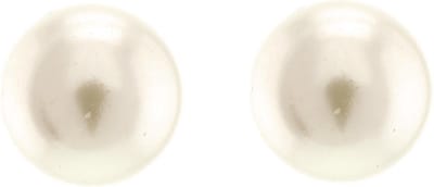 Behave - Dames parel oorknoppen wit 1 cm - Tijdloze klassieker