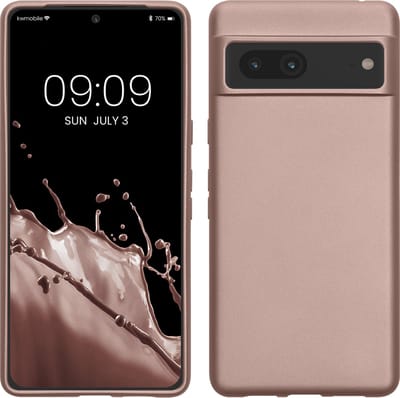 kwmobile telefoonhoesje geschikt voor Google Pixel 7 - Hoesje voor smartphone - Back cover in metallic arctische bes