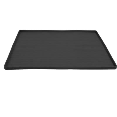 23.62 X 23.62in Housse Supérieure pour Lave-Linge et Sèche-Linge Anti-Poussière Imperméable Coussin de Protection en Silicone pour Dessus de Comptoir pour Buanderie Noir noir