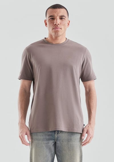 Q/S designed by - Heren t-shirt - Maat M - Mannen - Bruin - katoen