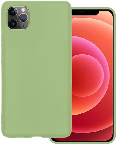 Hoesje Geschikt voor Apple iPhone 11 Pro Max - Sterk & Shockproof - Hoes Cover - Siliconen Case - Groen