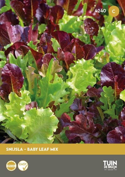 Tuin de Bruijn® zaden - Snijsla Baby leaf mix