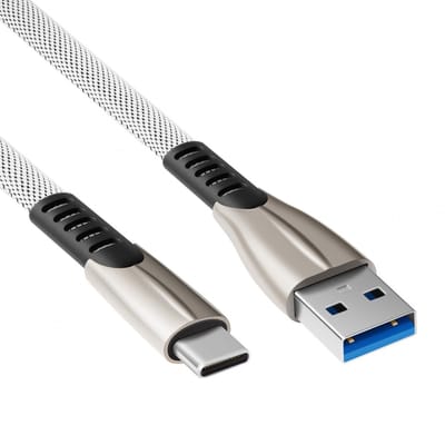 USB C kabel | Laadsnelheid 5V / 2.4A / 12 watt | USB 2.0 | 480 Mb/s | Type A naar C | Male to male | Grijs | 1.5 meter | Allteq