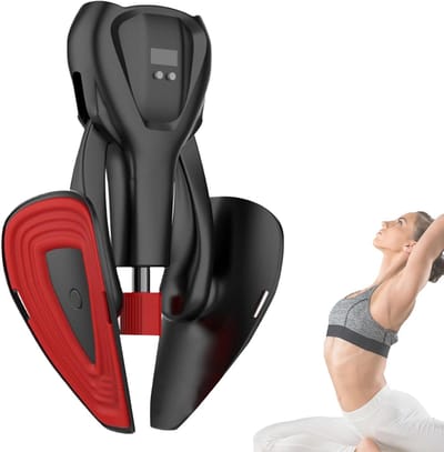 Bekkenbodem Trainer - Binnenbeen Spier - Spierversterking Thuis - Instelbare Weerstand - 0-50 kg - Zwart