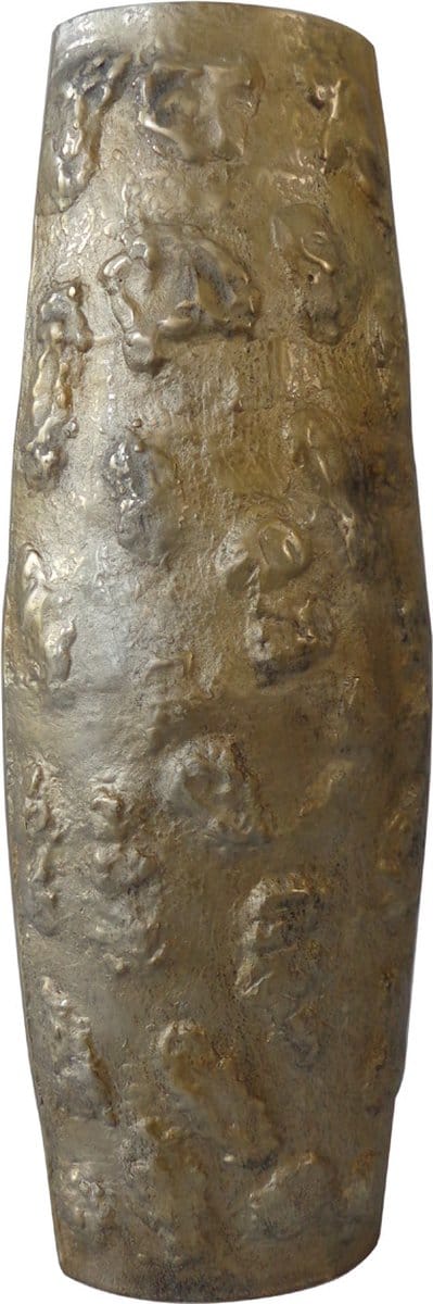Vaas - ovaal - aluminium - 100cm - goud mat
