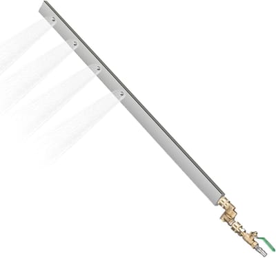 Reinigingsstaaf Hogedrukreiniger - Radiator Reiniger - Voertuigonderhoud - Gereedschapsloze Montage - 62 cm - Zilver