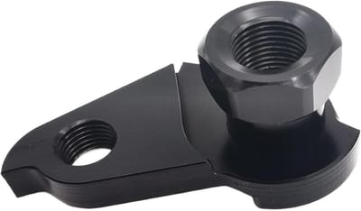 Fiets Staarthaak - Derailleur Pad - Soepel Schakelen - Duurzame Aluminium Legering - 2.54 cm - Zwart