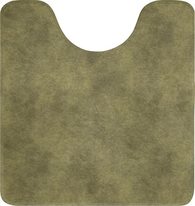 WC mat met uitsparing 55x60 cm - Antislip - Textuur - Abstract - Groen - Toiletmat met uitsnijding - Vloermat - Douchemat - Toilet tapijt - Toiletmatten