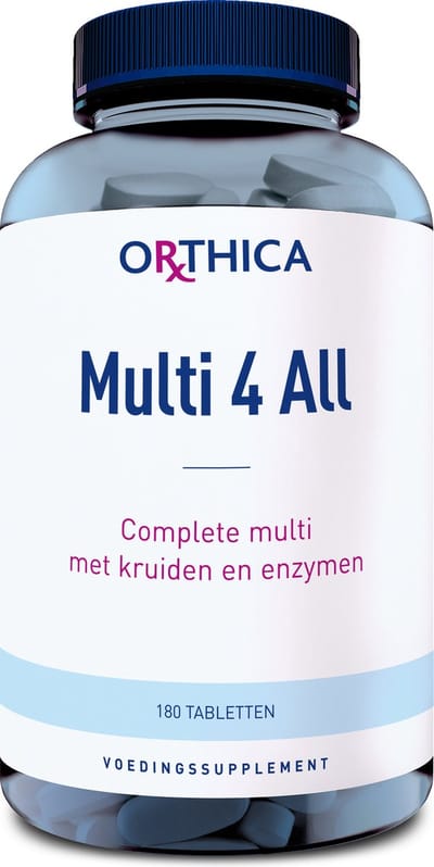 Orthica Multi 4 All - multivitamine met kruiden en enzymen - 180 tabletten