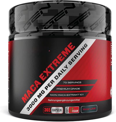 Maca Extreme - 240 capsules - Extra hoge dosering: 30.000mg per dagelijkse portie - Hoogwaardig speciaal extract 10:1 uit Peru - Veganistisch
