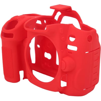 Coque de protection en silicone pour appareil photo Nikon D7000, accessoires, rouge rouge