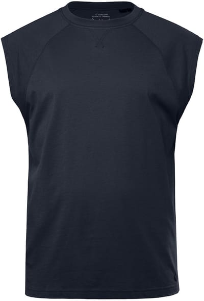 JP 1880 - Heren - Tanktop oversized schouders ronde hals - Klassiek zwart - Maat 7XL