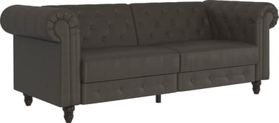 Felix 3-Zits Slaapbank met Verstelbare Rugleuning - Antraciet MF - 236 cm