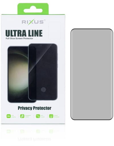 Rixus Privacy Ultra Line Tempered Glass For Samsung Galaxy S25 Edge