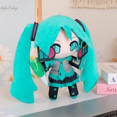 *-* Japanse Anime Pluche Knuffel Hatsune Miku Pluche Pop Zacht Kussen Toekomstige Pop Schattig Kerstcadeau Voor Kinderen blue