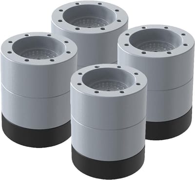 Vibratie Wasmachine Demper, Antivibratie Voeten voor Wasmachines, Rubberen Pads voor Stabiliteit en Geluiddemping (6)