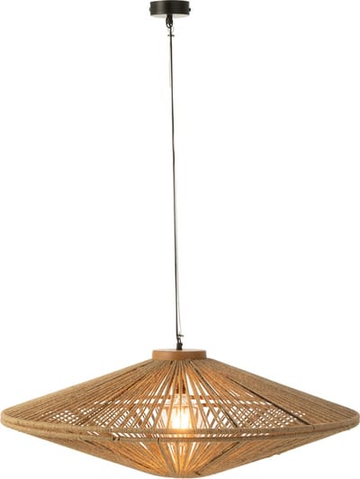 J-Line hanglamp Ovni - ijzer/jute - naturel - large