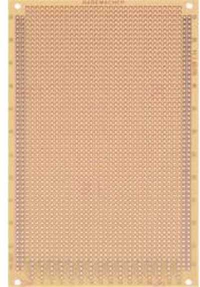 Rademacher WR-Typ 921 Experimenteer printplaat Hardpapier (l x b) 16 cm x 10 cm 35 µm Rastermaat 2.54 mm Inhoud 1 stuk(