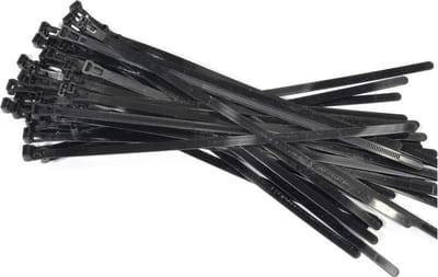 Benson Kabelbinders - 50x stuks - tie-wraps - loskoppelbaar - zwart - 7.6 x 300 mm - herbruikbare tie-ribs