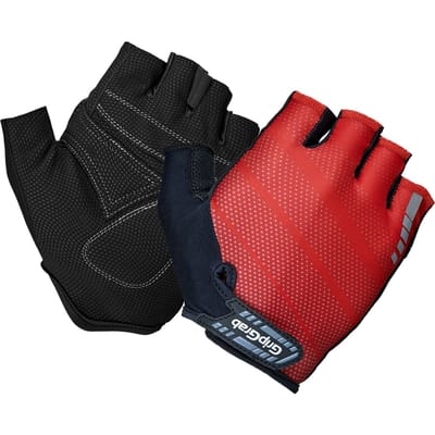 GripGrab - Rouleur Padded Korte Vinger Zomer Fietshandschoenen Wielrenhandschoenen met Padding - Rood - Unisex - Maat S
