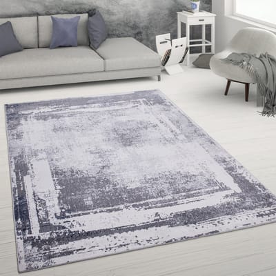 Paco Home Vloerkleed Woonkamer Laagpolig Abstracte Used Look Vintage Stijl Modern 120x160 cm
