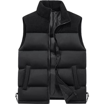 Hetzelfde Herenmode Vest, Vest, Mouwloze Winter Katoengevoerde Kleding, Vest 5XL