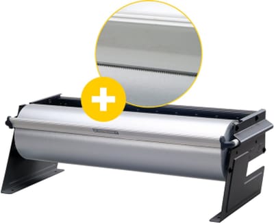 Papierrolhouder Tafelmodel & Ondertafelmodel ZAC 30 cm – voor cadeaupapier- Breedte 30 cm - m lang - Breedte 30 cm - Gekartelde rand voor papier en folie -