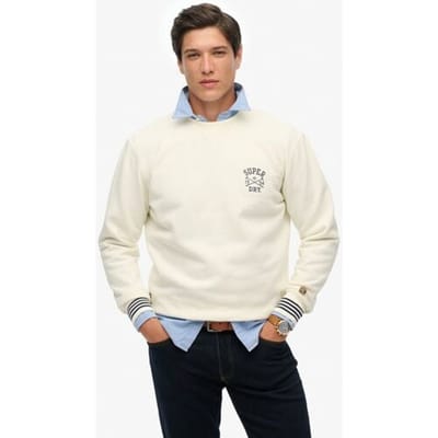 Superdry Athletic Club Crew Sweatshirt White Grootte: S