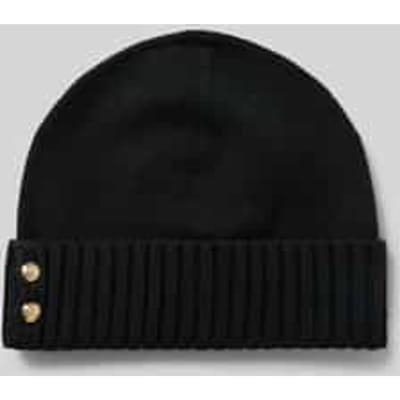 Beanie met labeldetail
