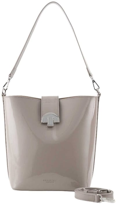 SEIDENFELT MANUFAKTUR schoudertas accessoiretas Grenaa Hobo Bag Grey grijs