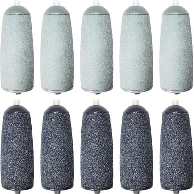 Voetverzorging Rolkoppen - Eeltverwijderaar Vullingen - Gladde Huid - Zandzacht Slijpen - 10 Stuks - Grijs