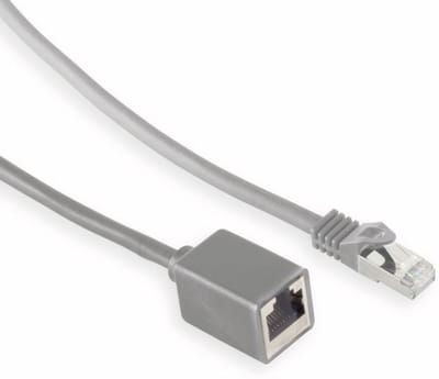 S/FTP CAT7 netwerk verlengkabel | LSZH | grijs | 0,50 meter