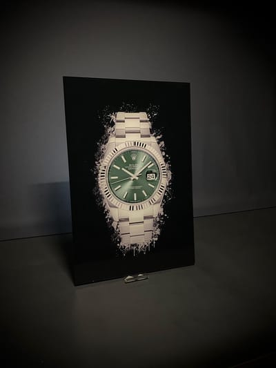 Rolex schilderij op plexiglas 60x90cm