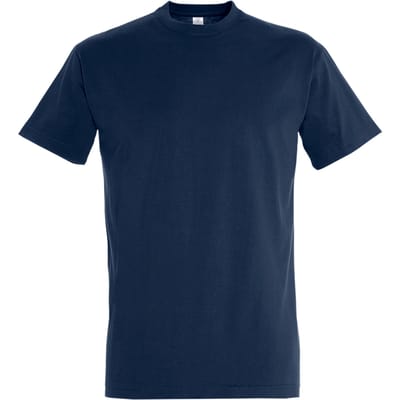 SOLS Heren Keizerlijke Zwaargewicht T-Shirt met korte mouwen (Franse marine)