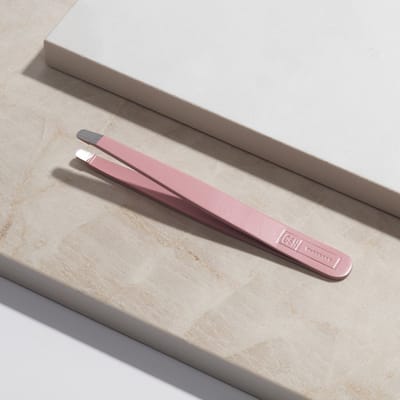 CSNTweezer- Roze Ovale Pincet-Epileren Wenkbrauwen-Veilig & Zonder Huidbeschadiging