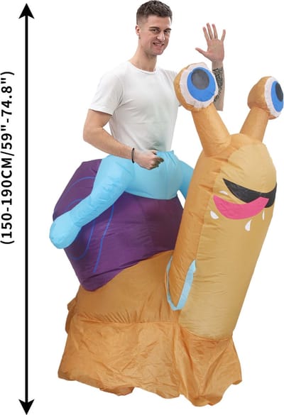 Nivard Halloween Outfit - Halloween Kostuum - Pak - Opblaasbaar Kostuum - Costume - Carnaval - Volwassenen - Slak