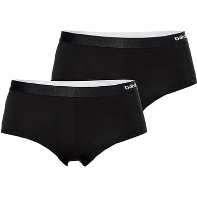 Apollo Dames Hipster Zwart Bamboo 2-pack - Maat M