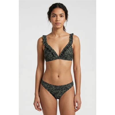 Shiwi Bobby Bikini Top Mix Animal Forest Green Mixed Animal Size: 36 | Bikinis Outlet | Dames | Zwart