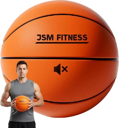 SnelShoppen - Silent Basketball Size 7 - Geluidsloze Foam Basketbal voor Binnen - 24 cm Maat - Ideaal voor Kinderen & Volwassenen - Zacht & Realistisc