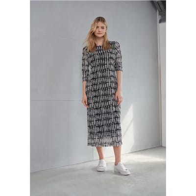 Street one - Dames jurk - Maat 40 - Vrouwen - ZWART - polyester
