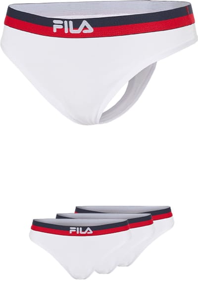 Fila Urban String Gekleurde Waistband - Maat XS - 3 Pack - Wit